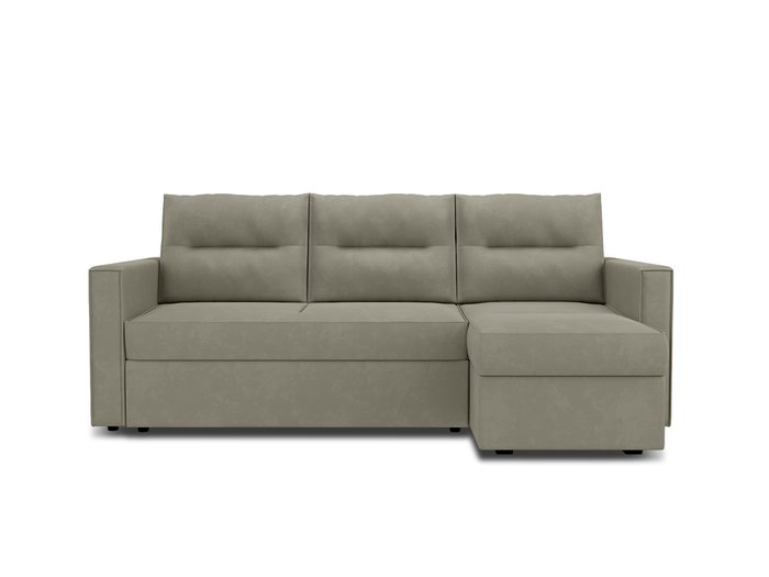 Угловой диван-кровать Macao серо-бежевого цвета