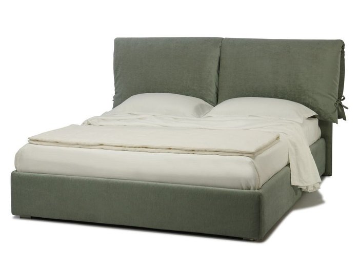 Кровать Boutique 160х200 с подъемным механизмом серого цвета