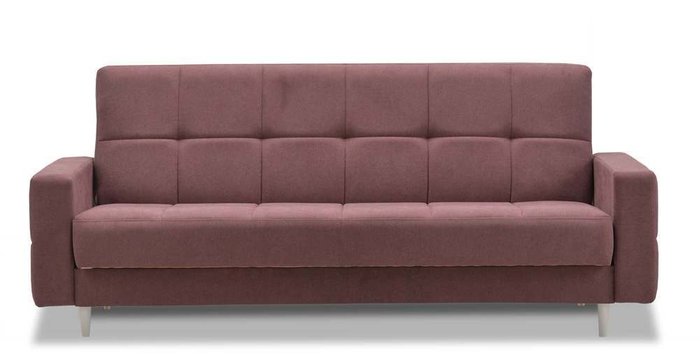 Диван-кровать Виконт бордового цвета - купить Прямые диваны по цене 20090.0