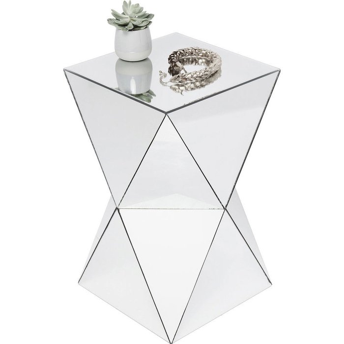 Столик приставной Luxury с зеркальным каркасом 