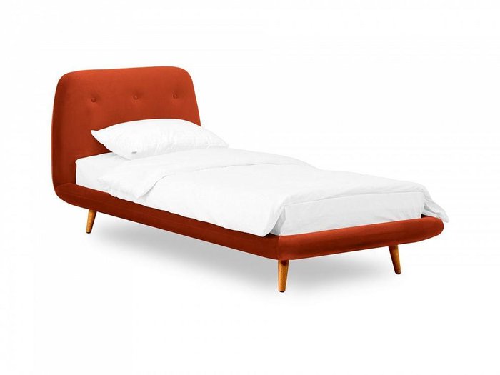 Кровать Loa 90х200 терракотового цвета