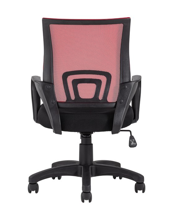 Кресло офисное Top Chairs Simple со спинкой красного цвета