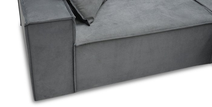Диван-кровать угловой Фабио серого цвета