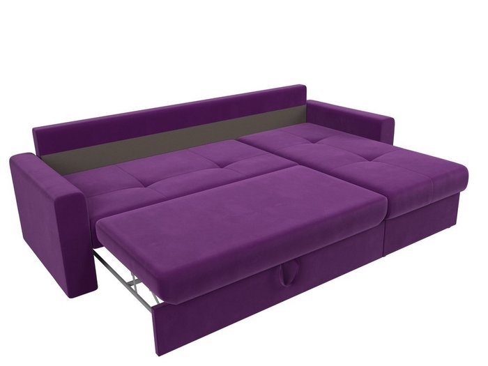 Угловой диван-кровать Верона фиолетового цвета