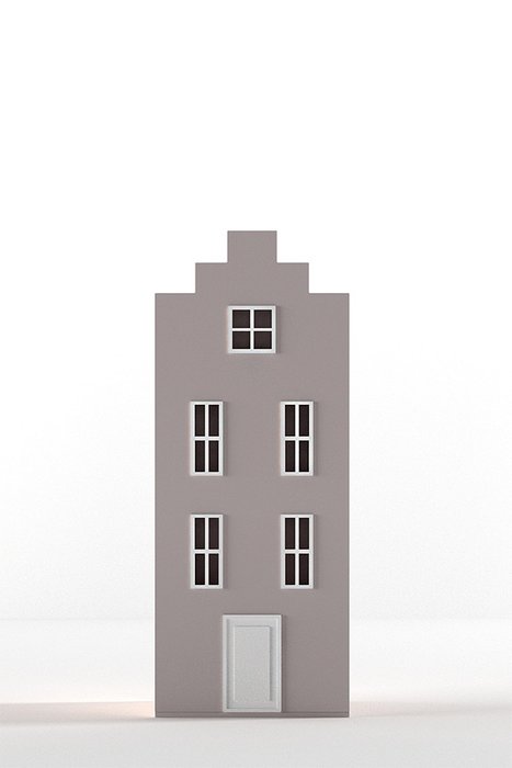Шкаф-домик Амстердам Mini серо-бежевого цвета