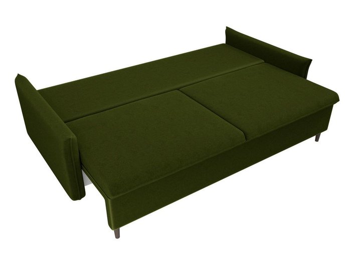 Прямой диван-кровать Хьюстон зеленого цвета