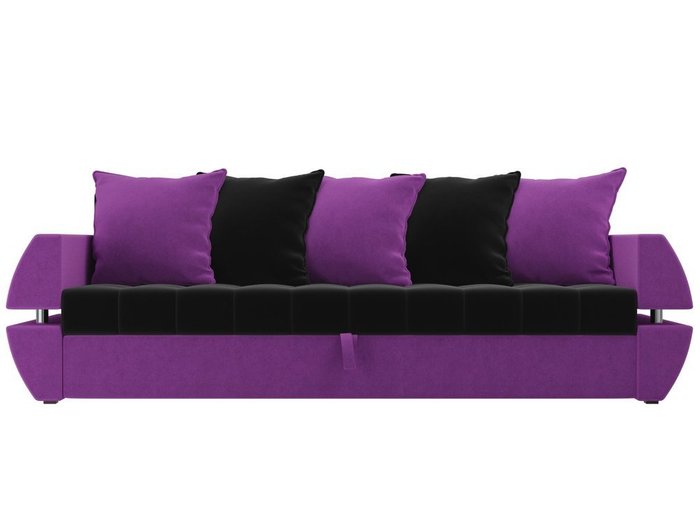 Диван-кровать Атлант Т черно-фиолетового цвета 