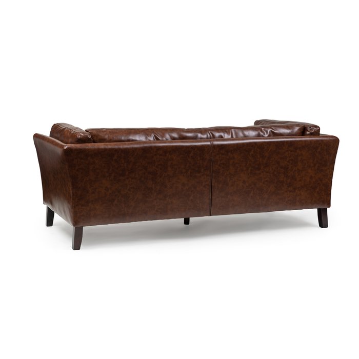 Прямой диван Kelly коричневого цвета