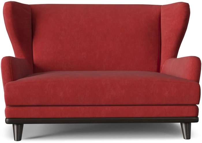 Диван Роберт Ритм Velvet Lux бордового цвета - купить Прямые диваны по цене 24827.0