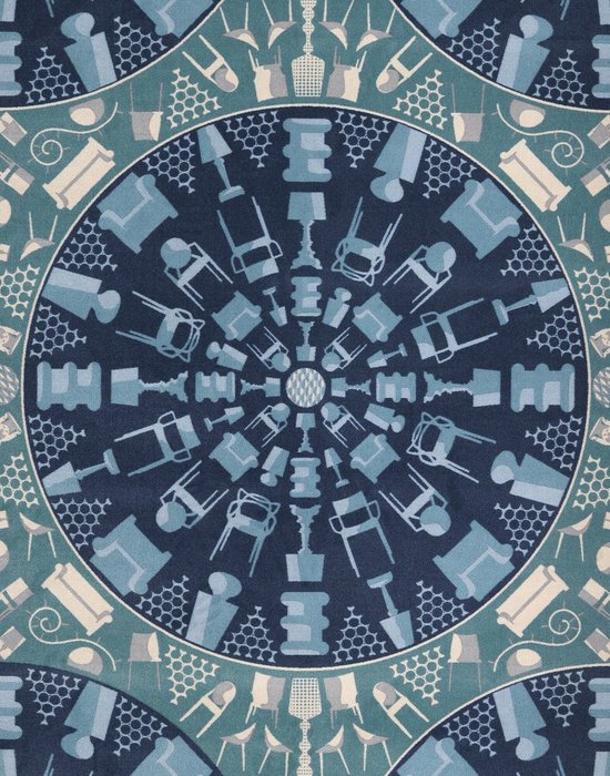 Ковер Carpet синего цвета 200х300