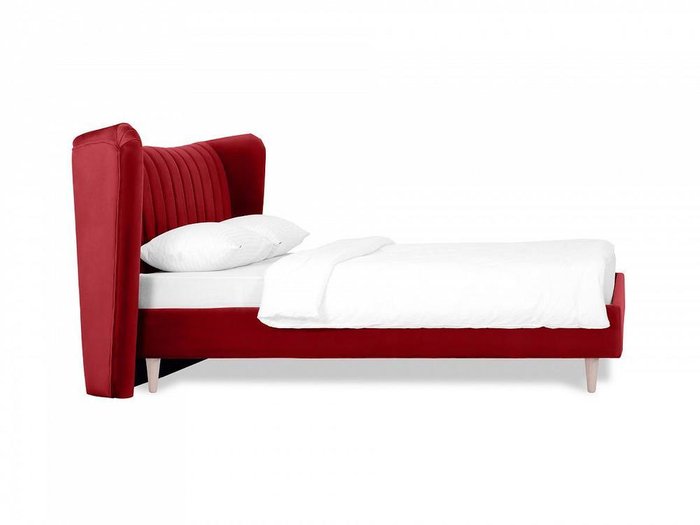 Кровать Queen Agata L 160х200 красного цвета
