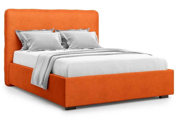 Кровать Brachano с подъемным механизмом 180х200 оранжевого цвета