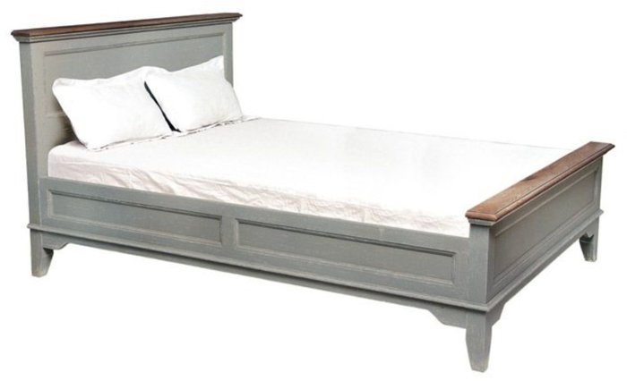 Кровать Директория серого цвета 140х200  
