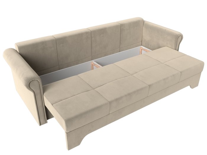 Прямой диван-кровать Европа бежевого цвета