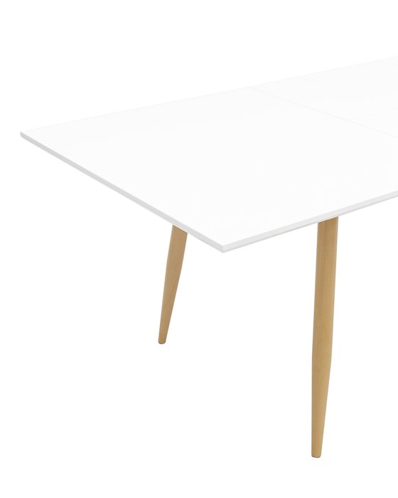 Обеденный раскладной стол Стокгольм с белой столешницей 