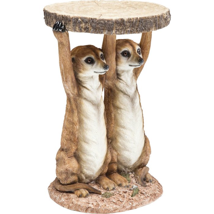 Столик приставной Meerkat Sisters с круглой столеницей