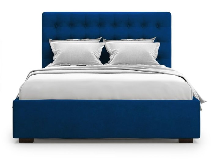Кровать с подъемным механизмом Brayers 160х200 синего цвета