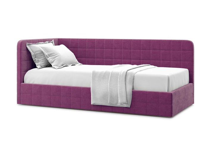 Кровать с подъемным механизмом Tichina left 120х200 фиолетового цвета