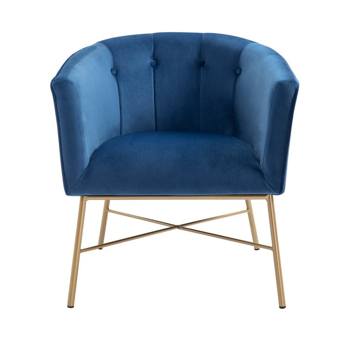 Кресло Шале синего цвета - купить Интерьерные кресла по цене 23322.0
