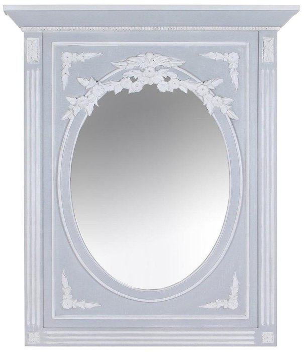 Зеркало настенное Людовик серого цвета