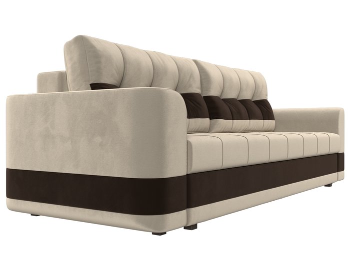 Прямой диван-кровать Честер  бежево-коричневого цвета
