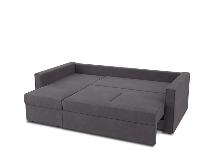 Угловой диван-кровать левый Macao темно-серого цвета