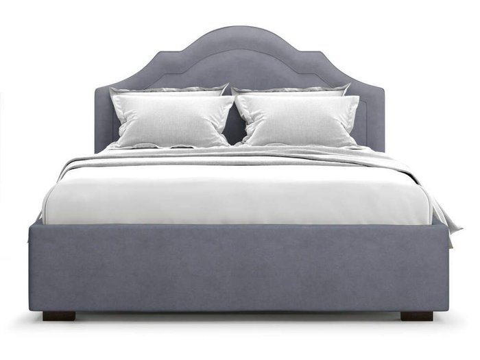 Кровать Madzore без подъемного механизма 140х200 серого цвета