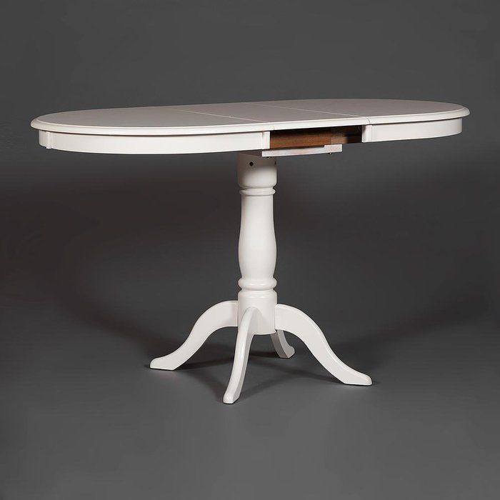 Стол обеденный раскладной Solerno белого цвета