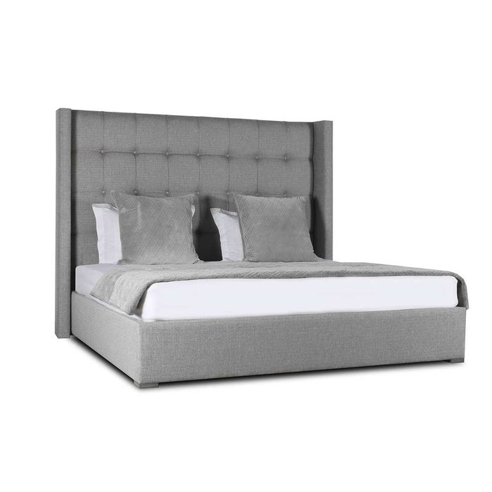 Кровать Berkley Box 160х200 серого цвета