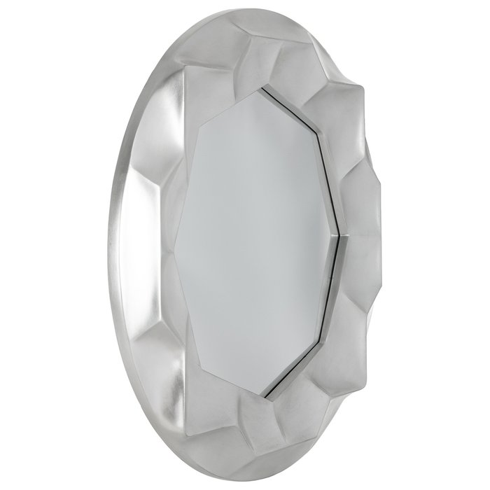 Зеркало настенное Монтрё серебряного цвета  - купить Настенные зеркала по цене 10990.0