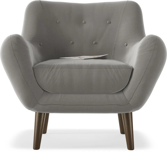 Кресло Элефант серого цвета  - купить Интерьерные кресла по цене 20172.0