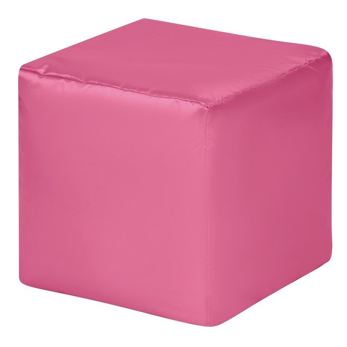 Пуфик Куб Оксфорд розового цвета