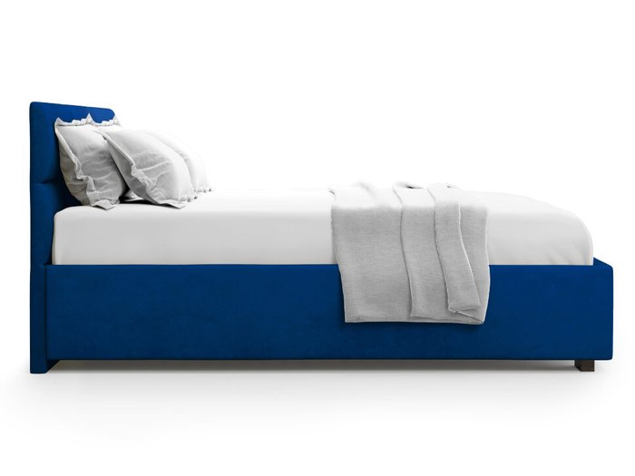 Кровать Bolsena 180х200 синего цвета с подъемным механизмом