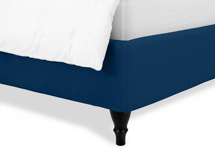 Кровать Queen Agata L 160х200 темно-синего цвета