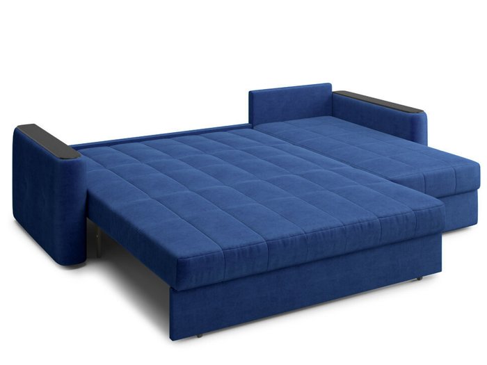 Угловой диван-кровать Ницца синего цвета