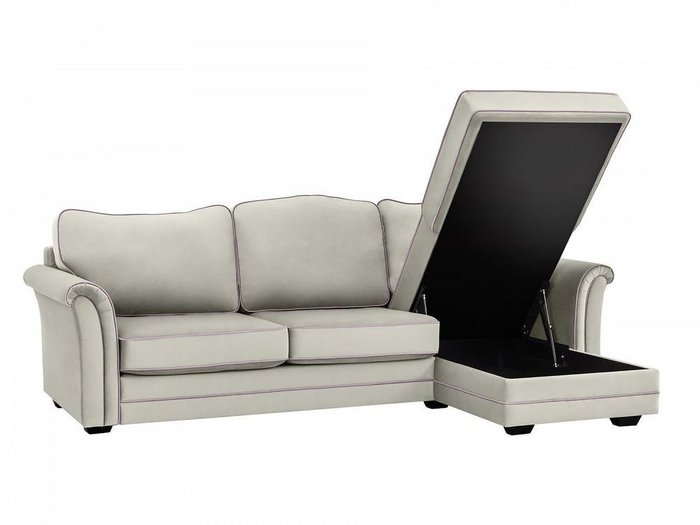 Угловой диван-кровать Sydney светло-серого цвета