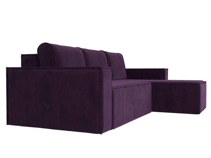Угловой диван-кровать Куба фиолетового цвета