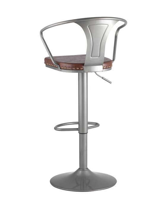 Барный стул  Tolix Arms Soft серебристого цвета