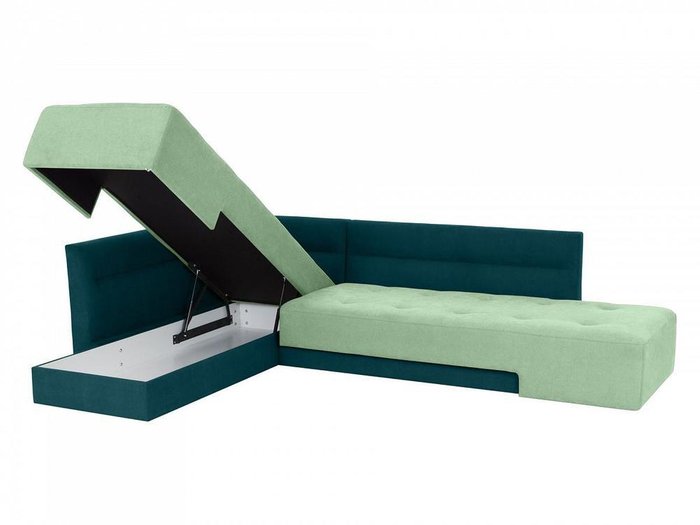 Угловой диван-кровать London с поворотным механизмом и ящиком для хранения