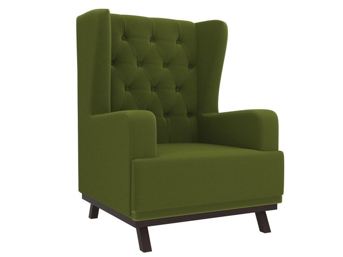 Кресло Джон Люкс зеленого цвета