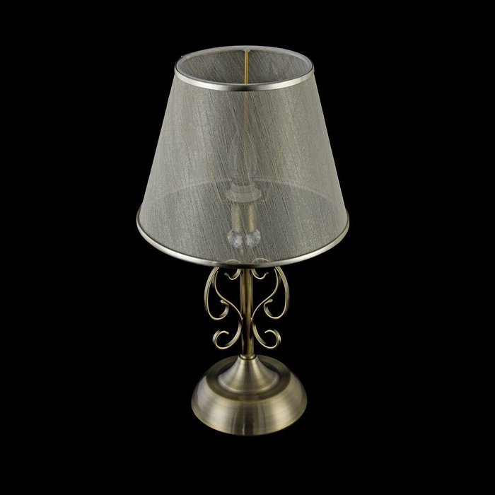 Настольная лампа Driana из металла цвета античной бронзы