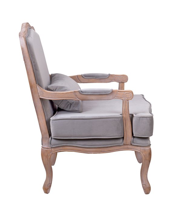 Кресло Nitro grey velvet серого цвета - лучшие Интерьерные кресла в INMYROOM