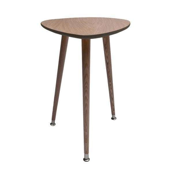 Приставной столик Капля коричневого цвета