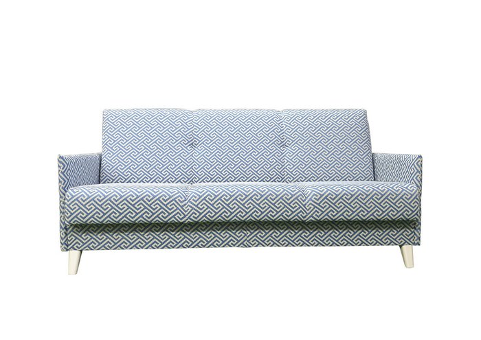 Диван-кровать Scandi сине-белого цвета - купить Прямые диваны по цене 54000.0