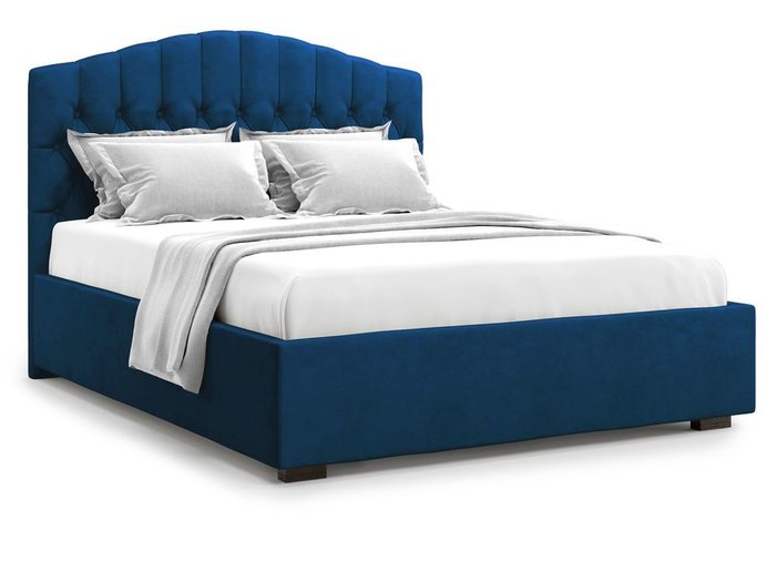 Кровать с подъемным механизмом Lugano 180х200 синего цвета