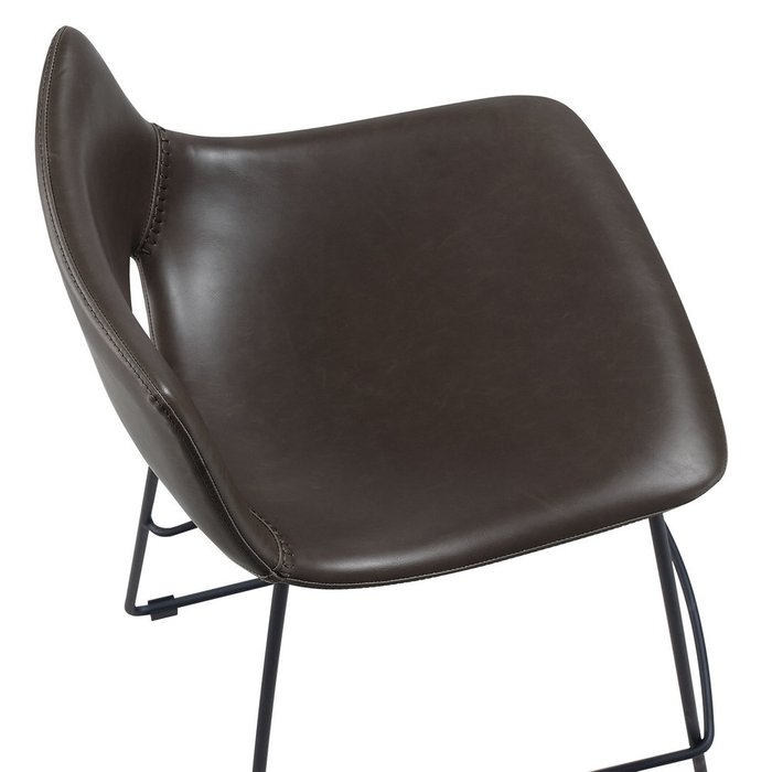 Барный стул Ziegler темно-коричневого цвета 