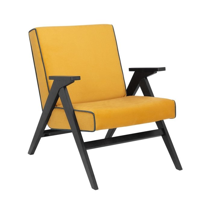 Кресло для отдыха Вест желтого цвета