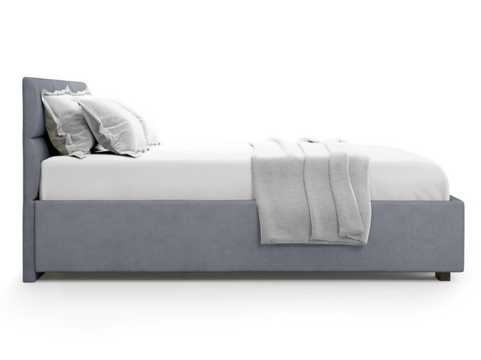 Кровать Bolsena 140х200 серого цвета с подъемным механизмом