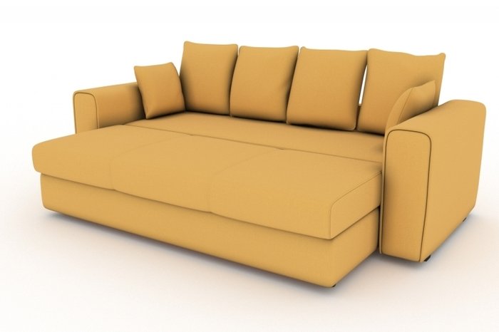 Прямой диван-кровать Giverny желтого цвета