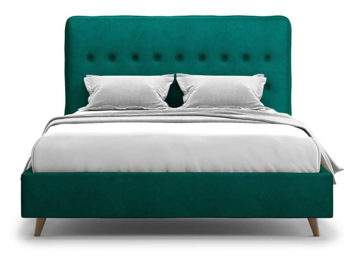 Кровать Bergamo зеленого цвета 180х200